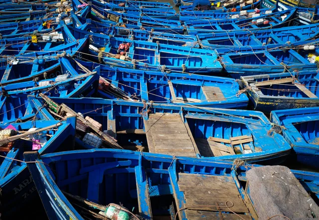 Puerto de Essaouira en la costa atlántica